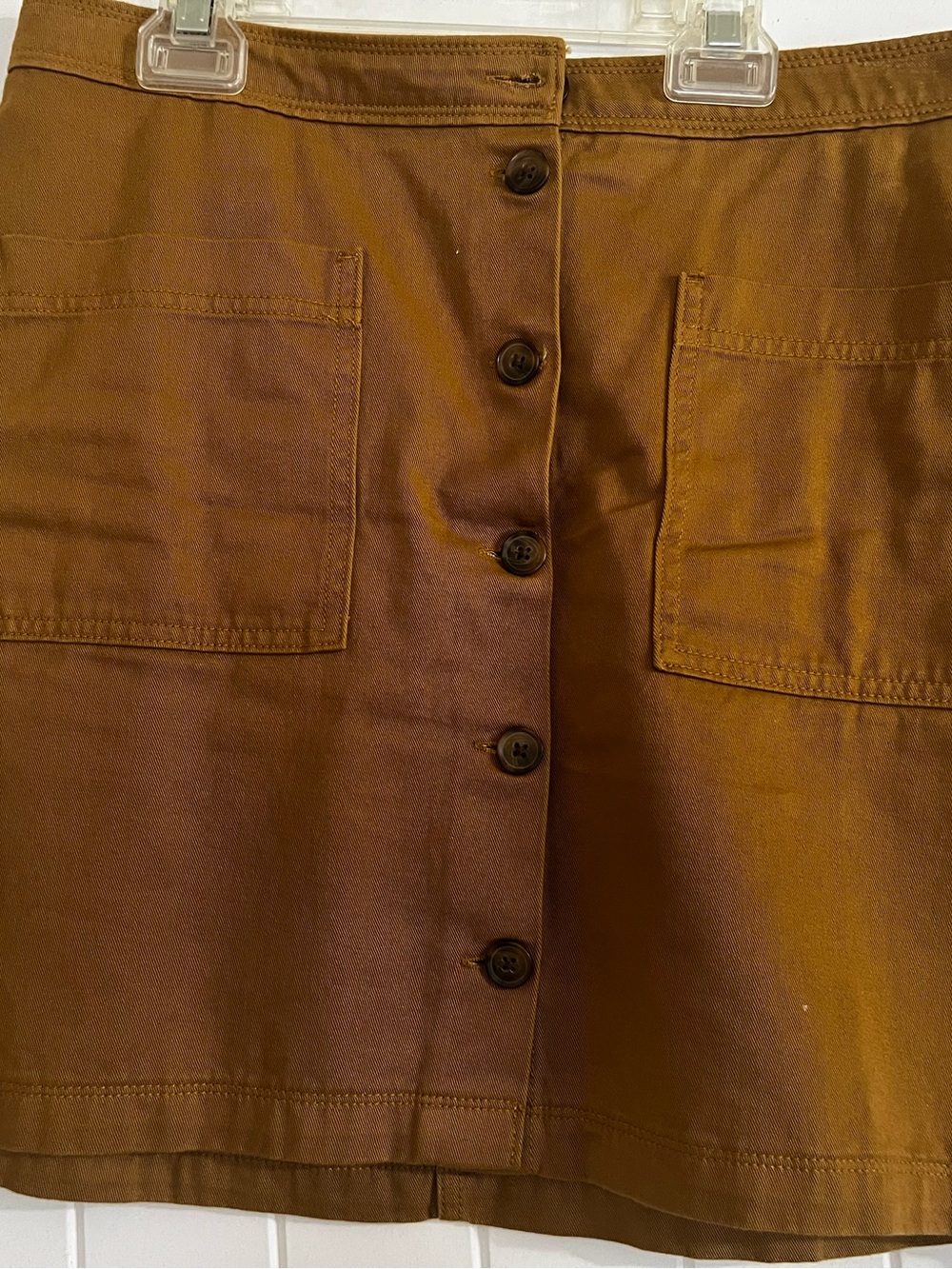 Old Navy Mustard Button-Front Skirt
